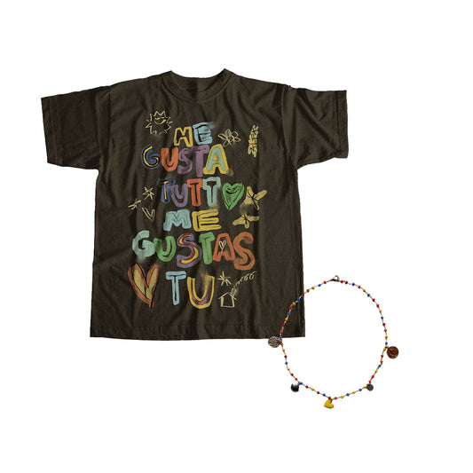 TERZA PRODUZIONE - A me mi piace - Bundle t-shirt nera + collana